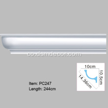 Moulding Cornice Plain Decorativu Europeu Pu